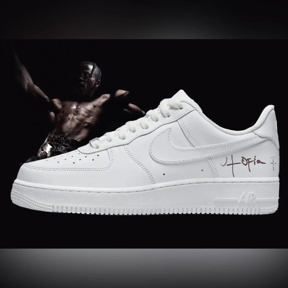 Travis Scott | Shoes | Nike Air Force Low 7white Travis Scott Cactus Jack  Utopia Edition | Poshmark